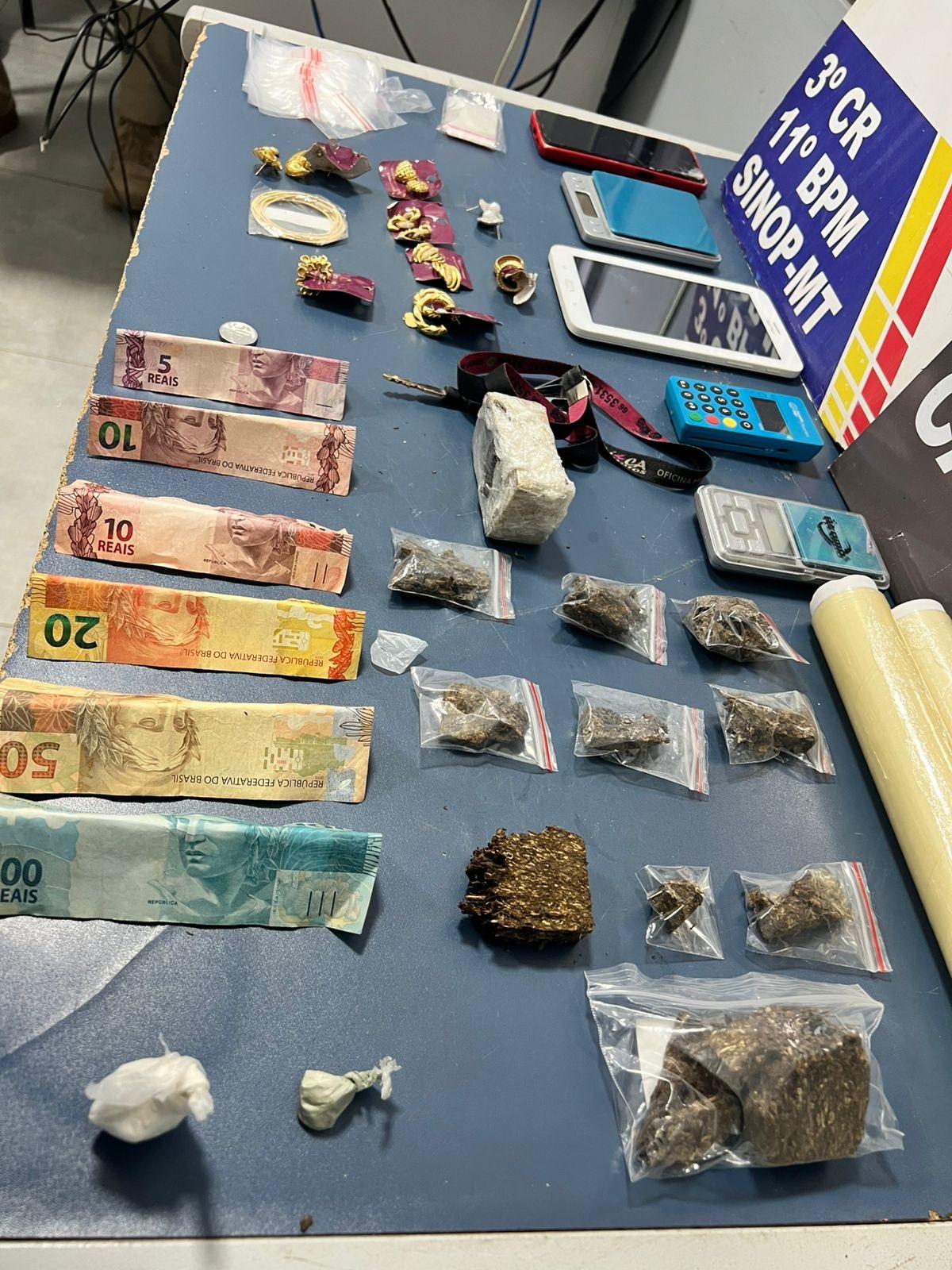 Polícia Militar prende suspeito por tráfico de drogas em Sinop