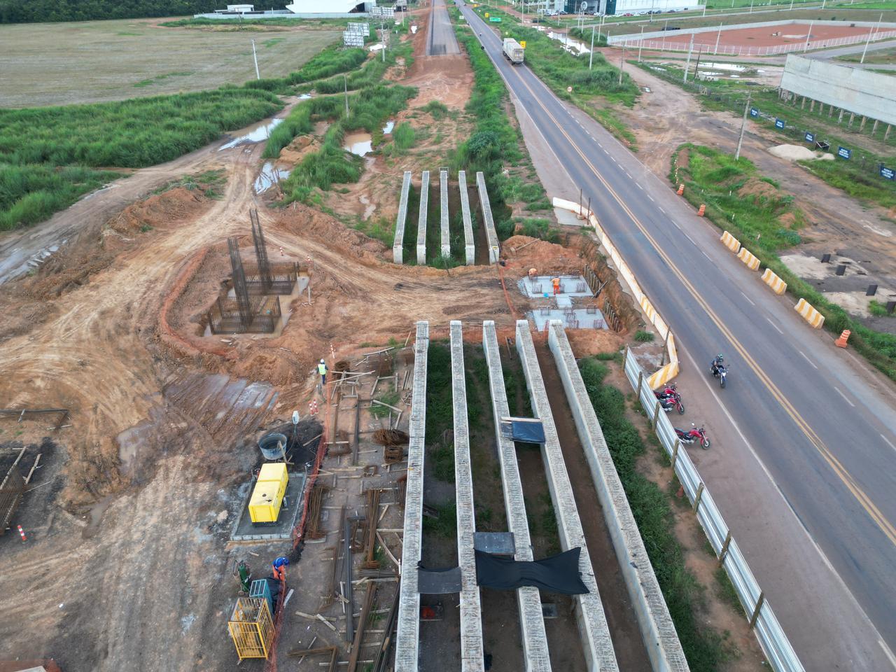Tráfego em Sinop será alterado para lançamento de vigas no sábado