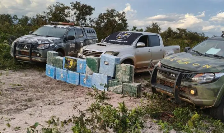 Operação apreende aeronave e quase 500 kg de cocaína em Mato Grosso